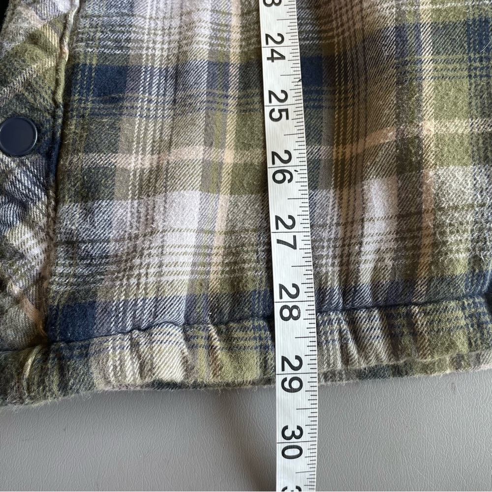 Boston Traders Coat Quilter Flannel Hooded Zip up & button close 2 Pockets M - Picture 15 of 15